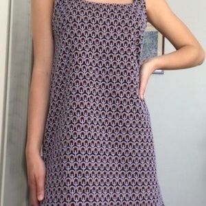Zara Purple and Black Midi Dress